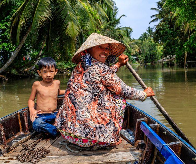 Mekong Delta Sampan Bootsfahrt