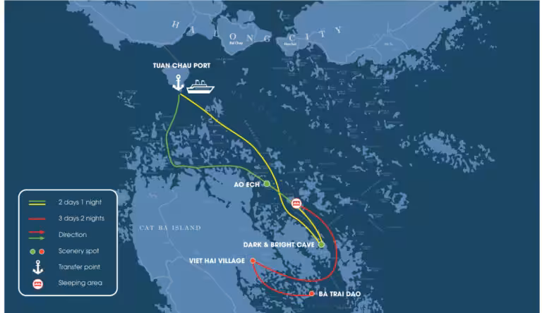 Azura Cruise Map