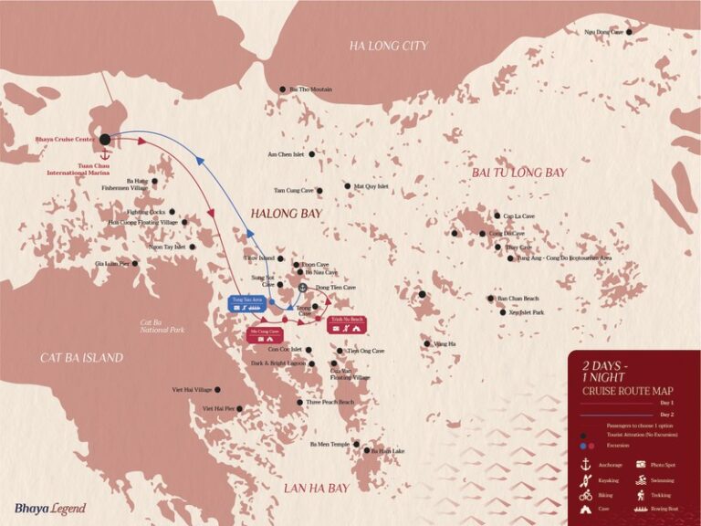 Bhaya Legend_2D1N Cruise map
