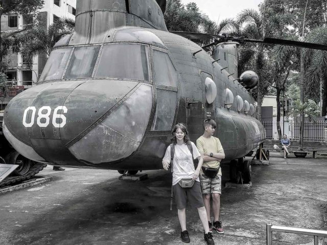 Das Kriegsmuseum in Ho Chi Minh Stadt